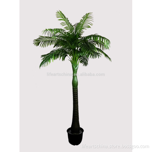 280cm plastic palm tree, real touch palm leaf